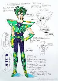 my paintings saint seiya hand painted 2018 nov 18中午完成 迈达斯 南冕座 水性笔 水彩笔 圣衣人物 改画 ps 这个青铜圣衣和人物原人设来自于老外的设计方案 将老外未详细的资料补充留为自己同人用 保留原本年纪和部分配色 重新人设 发型改变 形象改画