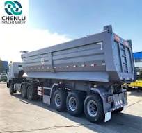 Rear Dump Tipper Truck 50tons 3 Axle Semi Trailer Tractor Dump Trailers