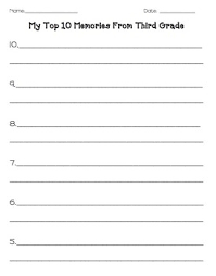 Chief in importance or impact; End Of Year Writing 3rd Grade Worksheets Teaching Resources Tpt