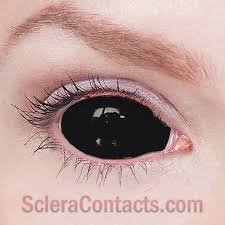 Image result for black sclera contacts