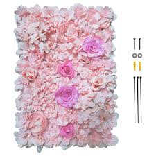 You'll never need to this is a great option for bigger flowers with relatively large petals, where it would be otherwise very easy to tell that foam flowers are usually quite cheap, though the cheaper you go, the worse they will look. Gkanmore Artificial Flowers Wall Decoration 24 X 16 Decorative Silk Flower Panels Flower Wall For Home Party Wedding Christmas Festival Photo Backgdrop Decor Light Pink Light Red Buy Online In United Arab Emirates