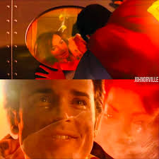 Superman movie moment with two characters