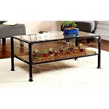 Skrootz Black Metal Glass Coffee Table Terrarium Bring Gardening Fun Indoors Coffee Table Terrarium Iron Sheet Coffee Table
