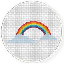 Cross stitch doesn't have to be difficult or overwhelming. Rainbow Cross Stitch Pattern Daily Cross Stitch