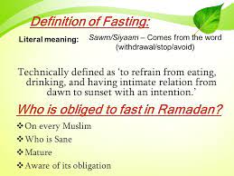 What is the meaning of fasting. 4 Th Pillar Of Islam The Fasting In Ramadan The Expression Of Divine Love Through Self Discipline 4 Th Pillar Of Islam The Fasting In Ramadan The Expression Ppt Download
