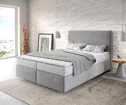 1,40m x 2,00m der bettrahmen musste so zugeschnitten werden, dass er in mein altes zimmer. Boxspringbett Dream Well 140x200 Cm Mikrofaser Grau Delife Eu