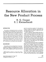 21 answered questions for the topic balancing chemical equations. Pdf Resource Allocation In The New Product Process