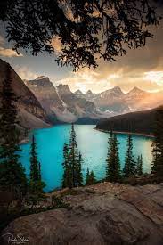 Blue Mountain Lake Beautiful Landscapes Landscape Scenery
