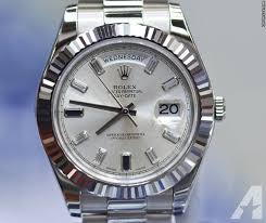 Rolex Day Date Ii 41 White Gold Sapphire Diamond Dial White Gold Sapphire Rolex Day Date Rolex