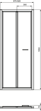 Porta doccia per nicchia apertura a soffietto o libro vetro opaco o. K9287 Connect 2 Porta Doccia Con Apertura A Soffietto Doccia