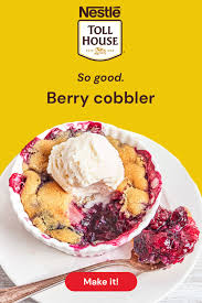 Nestle Toll House Individual Berry Cobbler In 2020 Berry Cobbler Recipes Food