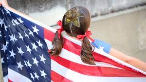 The Star Bun Combo 4th Of July Hairstyles Cute Girls Hairstyles