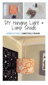 Diy hexagonal hanging lamp from cardboard | diy roof hanging lamp. Diy Hanging Light Lamp Shade Domestically Speaking