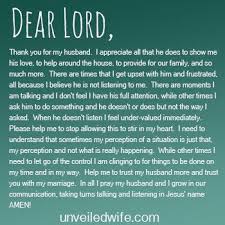 Prayer Of The Day When My Husband Doesn T Listen Prayers For My Husband Prayer For The Day Prayer For Husband