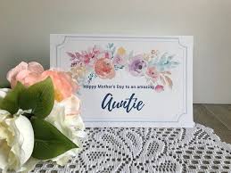 Birthday Card For Mother Printable Printable Mother S Day Card For Auntie Aunt Greeting Card For Mother S Day Mother S Day Greeting Cards Birthday Card Printable Printable Cards