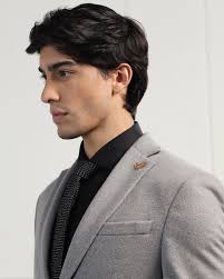 Blazer Discount Grey Textured Blazer Mens Raymond Dark Grey Textured Blazer