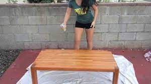 The top is stained with general finishes gel stain in a custom mix of brown mahogany and black for a beautiful deep richness. Diy Staining A Coffee Table Youtube