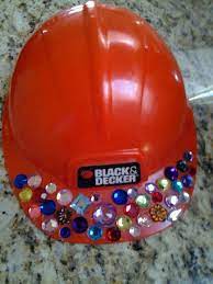 Lilly S Bedazzled Hard Hat Auction Projects Hard Hat Hats