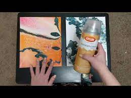 Using Krylon Gallery Series Conservation Gloss Varnish Spray To Seal An Acrylic Pour Painting Youtube Pour Painting Acrylic Pour Painting Acrylic Pour