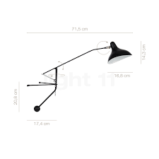 Schottlander mantis bs5 kleine schwarz wandleuchte. Buy Dcw Mantis Bs2 Mini Led At Light11 Eu