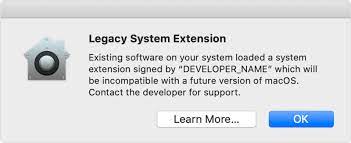 Apple Begins Warning Users That Legacy System Extensions Won T Work With A Future Version Of Macos Macrumors