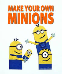 Lol i got asked to make a minion punch art card so here he is! Make Your Own Minions Lisa Moorefield Minion Craft Minion Card Minion Stickers