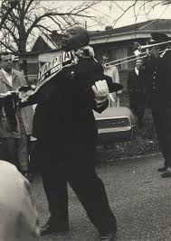 Matthew Fats Houston Grand Marshal At The Funeral For George Lewis New Orleans History Funeral George