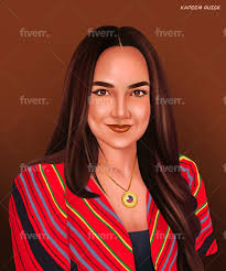Draw digital portrait oil painting from photo by Praneethdigiart