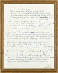 The Original Handwritten Lyrics To Elton John S Your Song With The Songs Of Elton John And Bernie Taupin Book Of Elton John Lyrics Bernie Taupin Elton John