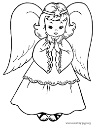 The spruce / wenjia tang take a break and have some fun with this collection of free, printable co. Christmas Angel Coloring Pages Coloring Home