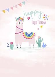 Happy Birthday Wishes In French Female Felicity French Llama Happy Birthday Female Floral Jpg Happy Birthday Woman Happy Birthday Greetings Birthday Illustration