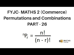 Permutation And Combinations Class 11th Maharashtra Board Commerce New Syllabus Part 26 Permutations And Combinations Syllabus Words
