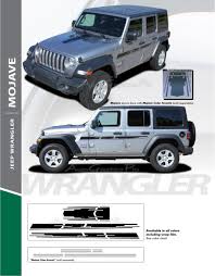 2007 2018 2019 2020 Jeep Wrangler Jl Unlimited Side Door Decals Mojave Vinyl Graphic Hood Stripes Kit