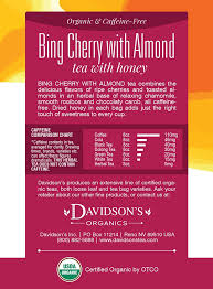 Davidsons Tea Bing Cherry With Almond 8 Count Tea Bags Pack Of 12