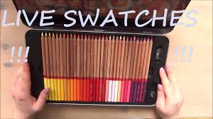 Marco Renoir 100 Set Live Swatches Pencils Cryon By Becomecreativediy