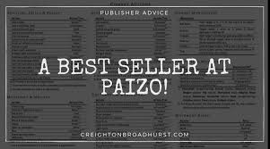 A Best Seller At Paizo Creighton Broadhurst