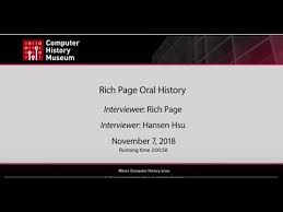 Oral History of Rich Page