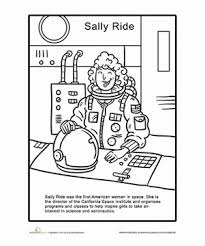 This 'astronaut girl coloring pages printable' is for individual and noncommercial use only, the copyright belongs to their respective creatures or owners. Sally Ride Worksheet Education Com Sally Ride History Worksheets Women In History