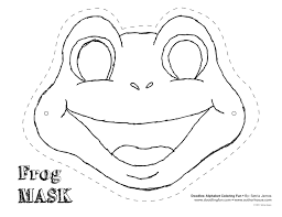 Frog Mask Theatrics Kiddos Play Craft Coloring Frog Mask Mask Template Animal Mask Templates