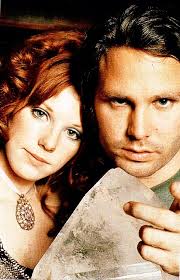 Jim Morrison and Pamela Courson, this pic reminds me of the incredible song  Love Street ..One of my favorites from The Doors :)