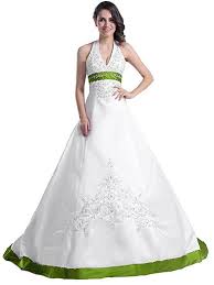 ❤ top qualität & günstiger preis. Dieses Brautkleid In Weiss Und Grun Ist Wie Ein Hochzeitskleid Aus Einem Marchen Das Oberteil Ist Ein Wedding Dresses Ebay Bridal Dresses Halter Wedding Dress