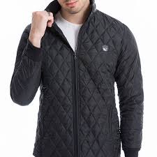 Chaquetas Acolchadas A Cuadros De Cuello Liviano De Invierno Para Hombres Mens Light Jacket Mens Jackets Mens Jackets Fall