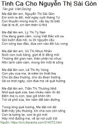 Hỗ trợ trung chuyển đưa đón khách tại các quận 1, 3,4,5,7,8,11, bình tân sài gòn. Lá»i Bai Hat Tinh Ca Cho Nguyá»…n Thá»‹ Sai Gon Viá»‡t DzÅ©ng Co Nháº¡c Nghe