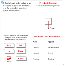 This Interactive Skill Building Exercise Allows Learners To Create A Free Body Diagram To Match A Verbal Description Body Diagram Physics Classroom Worksheets
