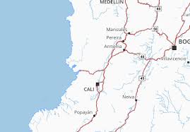 General characteristics and content maps: Michelin Valle Del Cauca Map Viamichelin