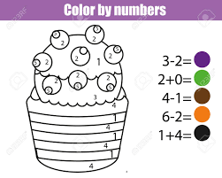 Get introductions to algebra, geometry, trigonometry, precalculus and calculus or get help with current math coursework and ap exam preparation. Coloring Page Halloween Cupcake Color By Numbers Educational Children Game Drawing Kids Activity Printable Sheet Math Game Learning Mathematics Addition And Subtraction For Pre School Years Royalty Free Cliparts Vectors And Stock