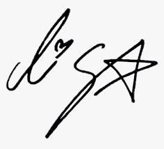 After jennie and rose, it looks like lisa is finally ready to take centre stage, at least according to yoo jae suk. Blackpink Lisa Signature Transparent Hd Png Download Kindpng