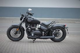 The new bonneville bobber has the peerless authenticity of a genuine factory custom. Details Zum Custom Bike Triumph Bonneville Bobber Black Des Handlers Starker Profil Gmbh