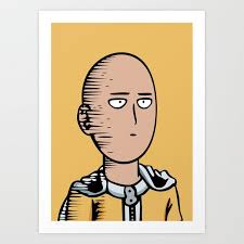 Now you know how to watch one punch man season 2 on netflix from the us or any other country in the world. Onepunchman Poker Face Art Print By Knou Studio X Small Face Art Art Prints Art