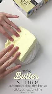 Make 3 Ingredient Butter Slime It S Slime With A Softer Buttery Consistency Slime Butter Butter Slime Recipe Fluffy Slime Recipe